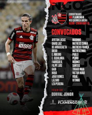 Flamengo vs Corinthians: où regarder, programme et composition pour la finale de la Copa do Brasil