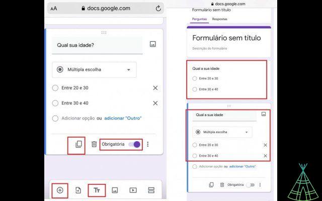 How to create a form in Google Forms via mobile