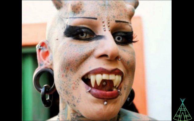 Devil, Vampire Woman… Who are the people with the most body modifications 