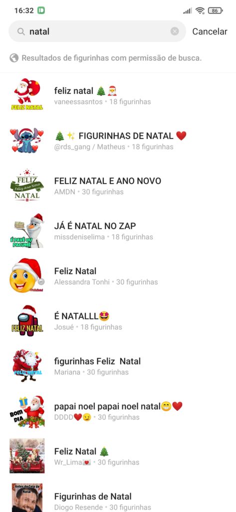 WhatsApp: learn to download and send Christmas stickers